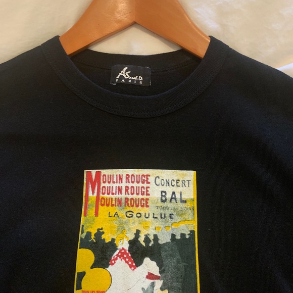 MOULIN ROUGE TOULOUSE LAUTREC GRAPHIC T-SHIRT - Picture 3 of 8